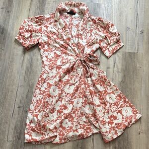 Chic Floral Wrap Dress